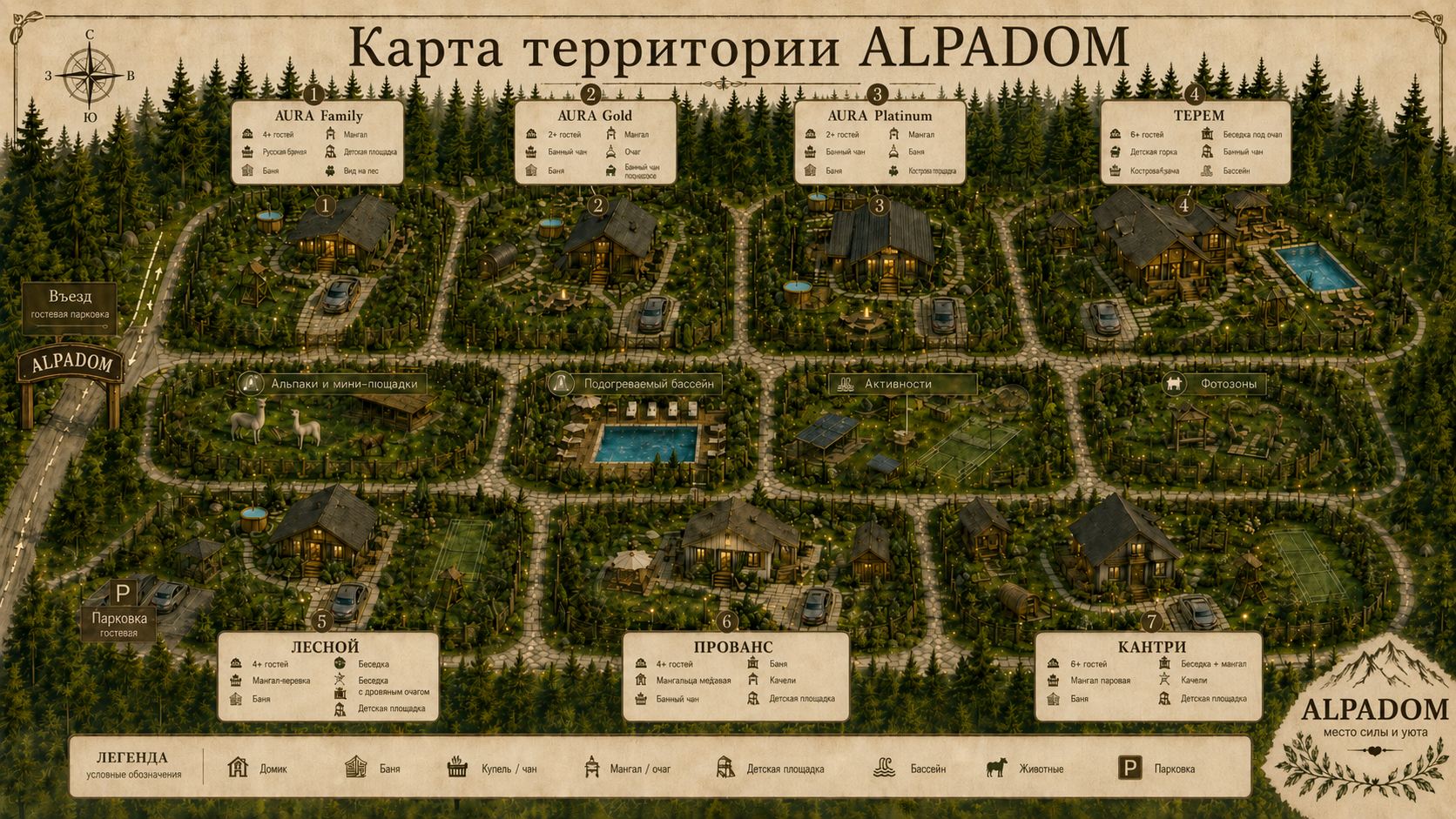 Карта территории комплекса